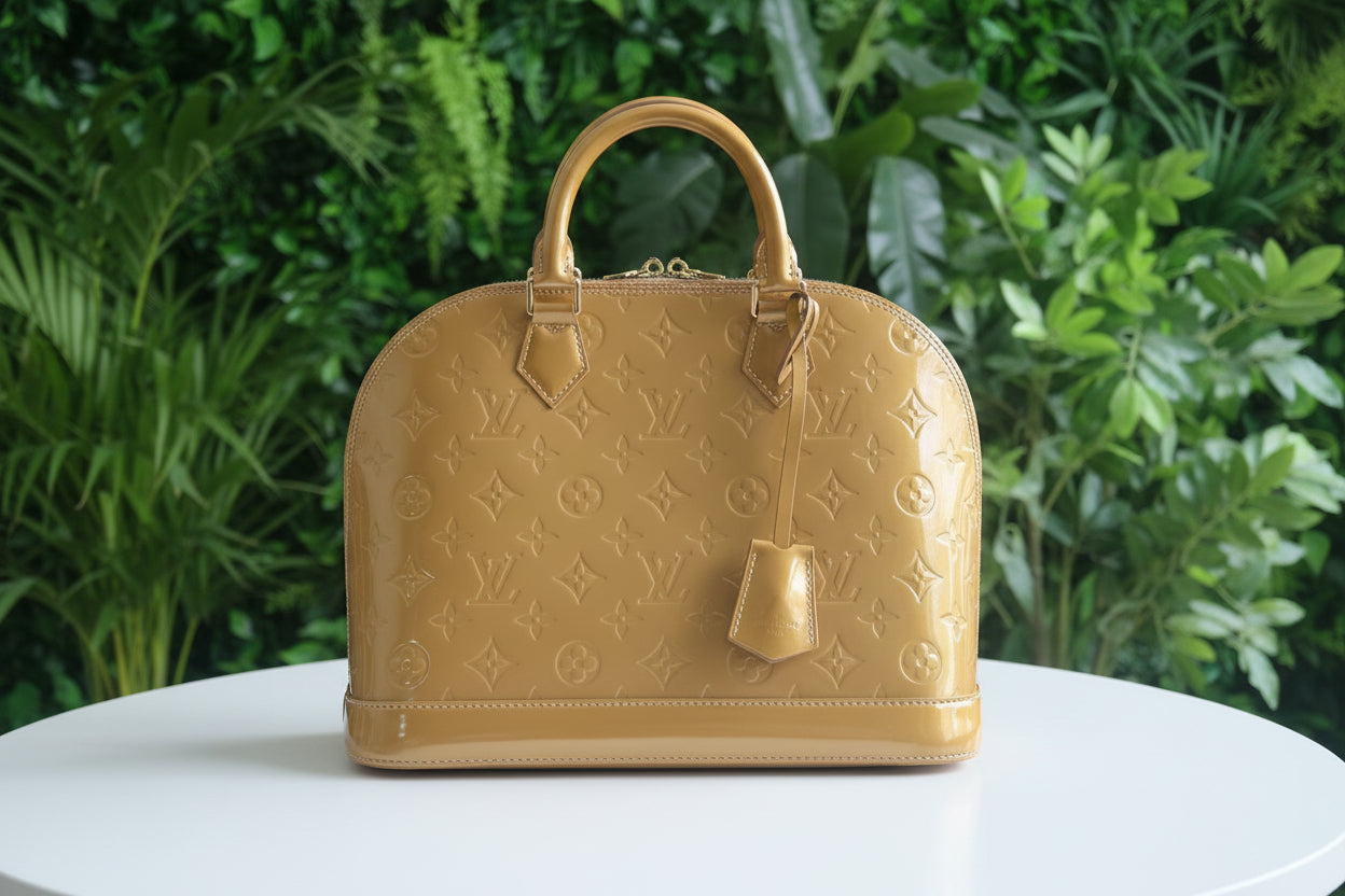 Louis Vuitton Gold Vernis Alma