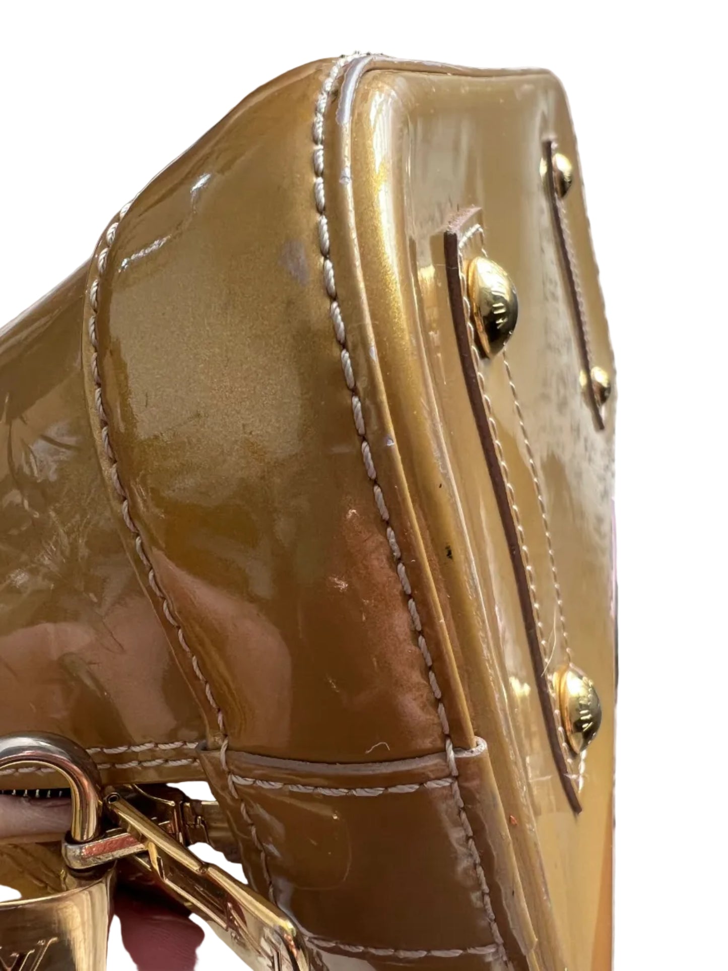 Louis Vuitton Gold Vernis Alma