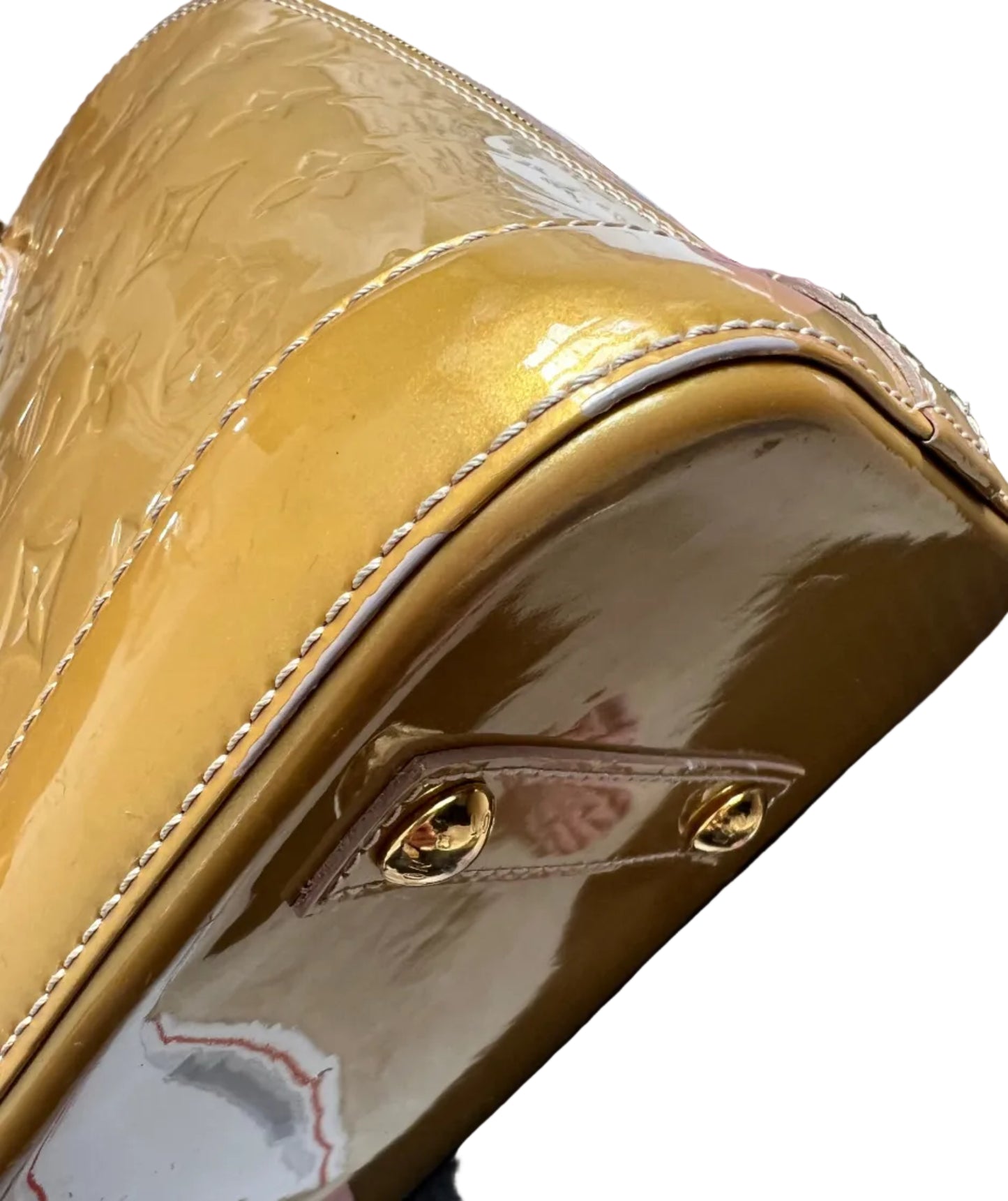 Louis Vuitton Gold Vernis Alma