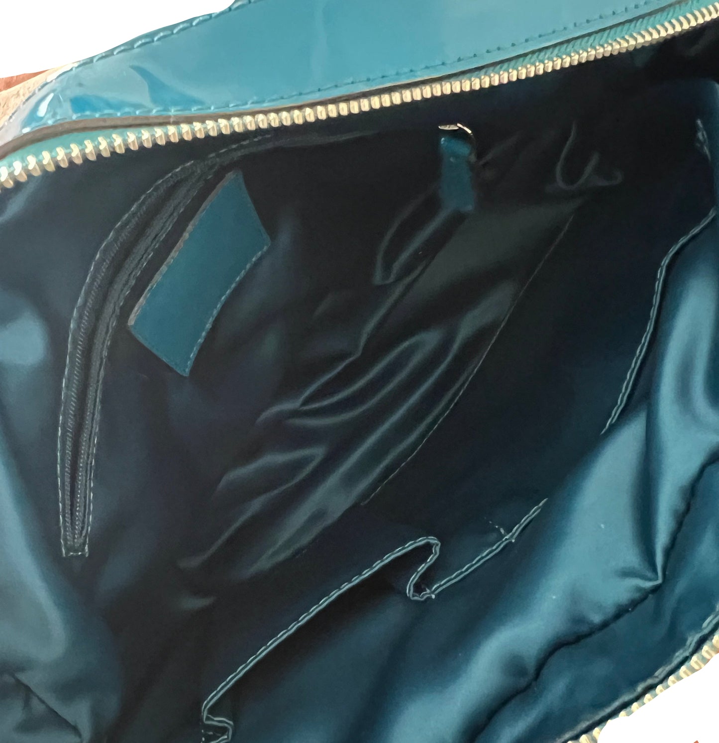 Coach Patent Blue Satchel