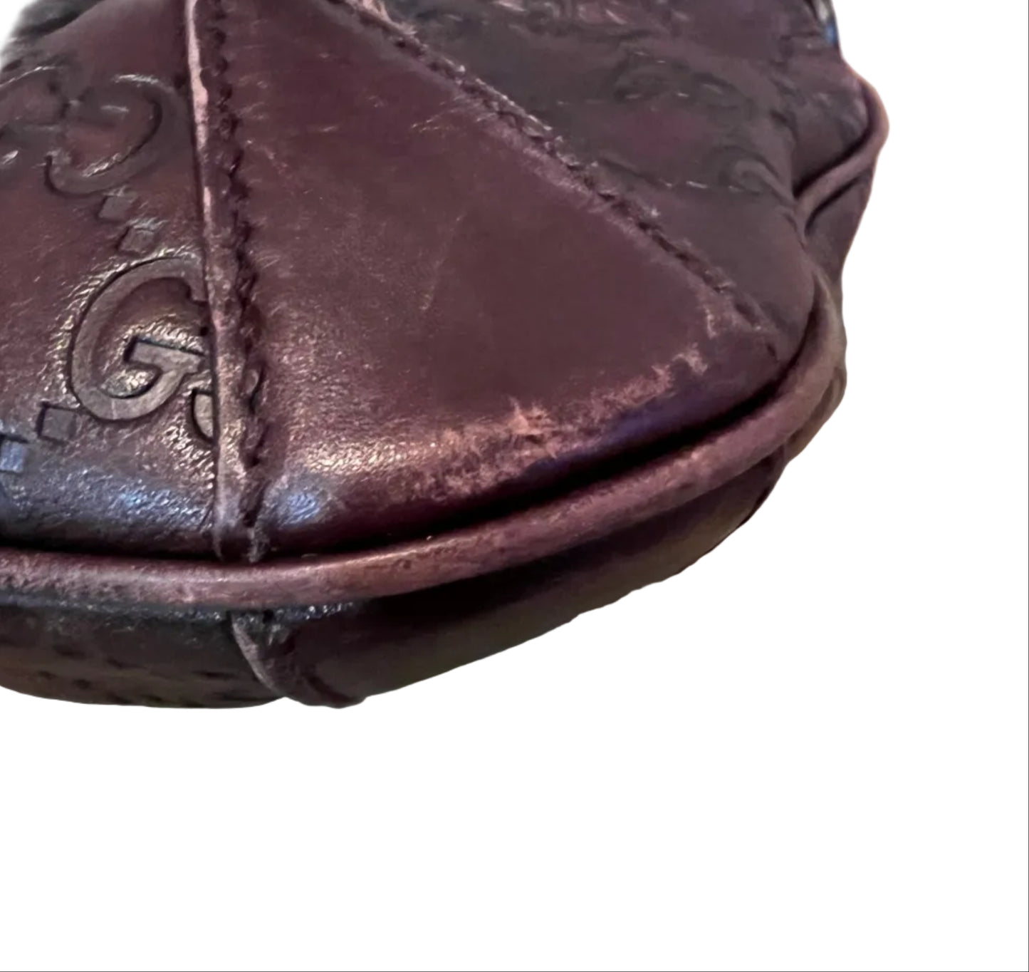 Gucci Guccissima Brown Leather Horsebit Creole Hobo