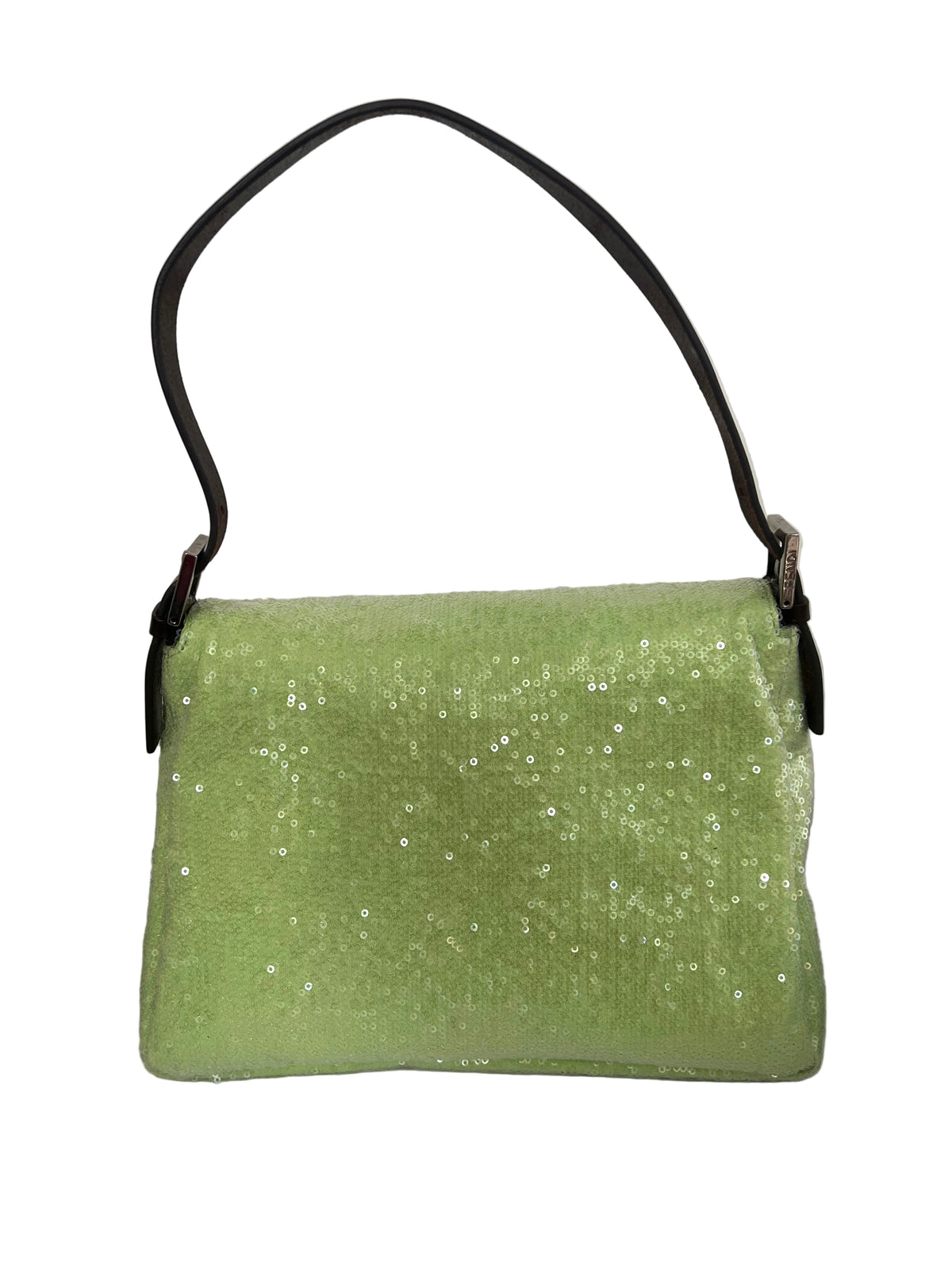 Fendi Lime Sequin Mamma Baguette
