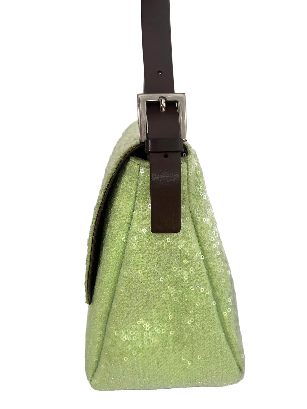 Fendi Lime Sequin Mamma Baguette