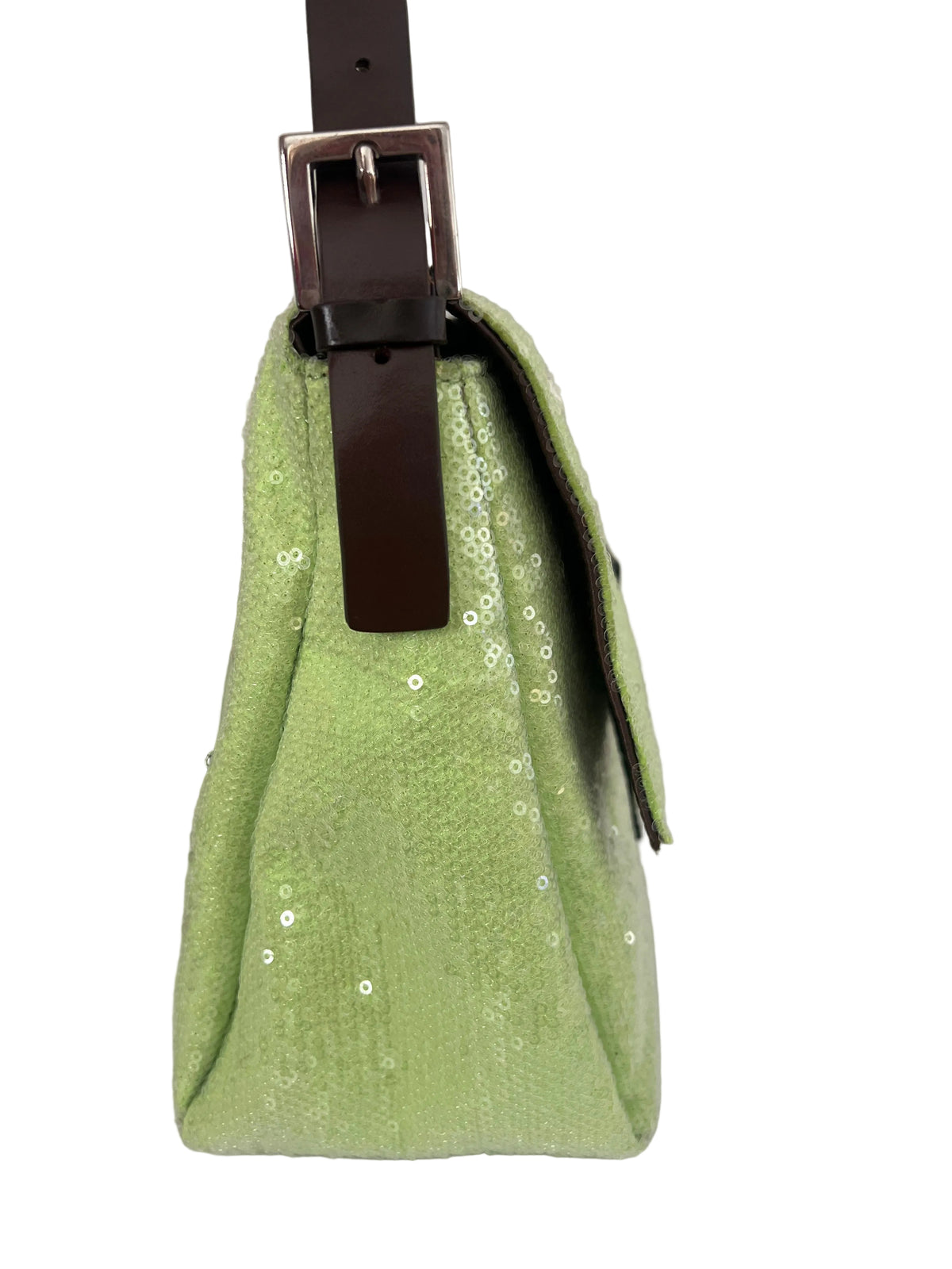 Fendi Lime Sequin Mamma Baguette