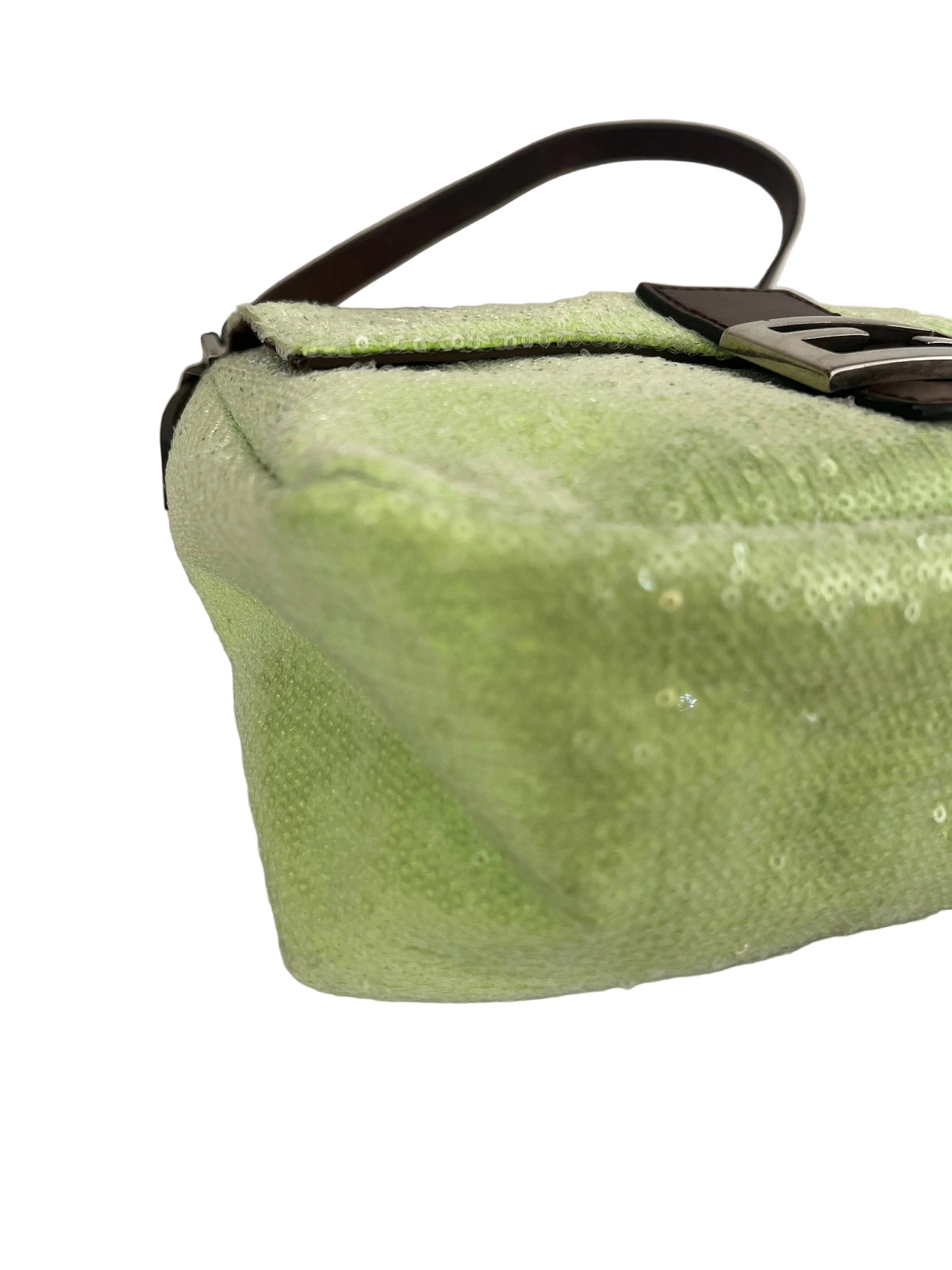 Fendi Lime Sequin Mamma Baguette
