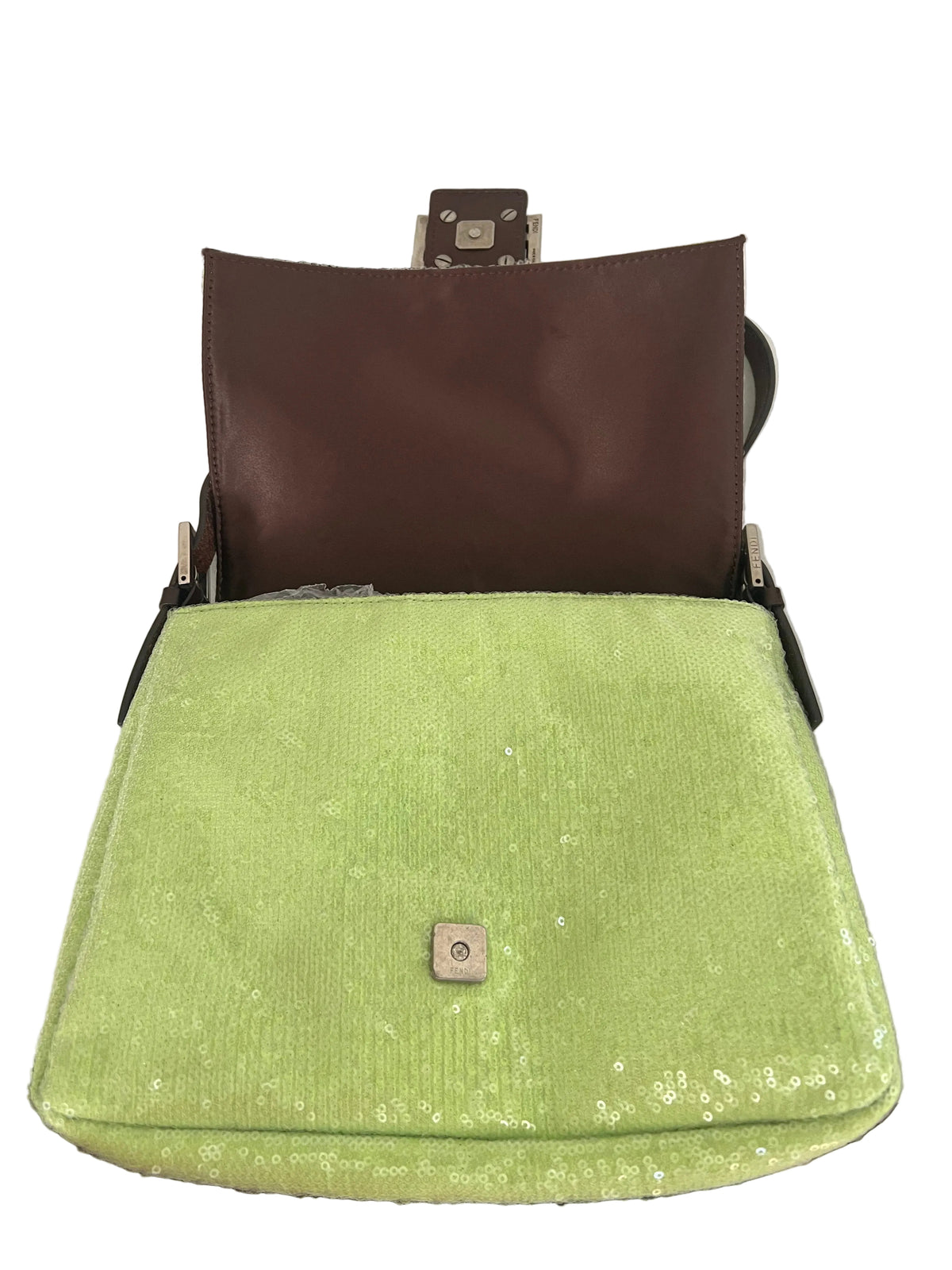 Fendi Lime Sequin Mamma Baguette