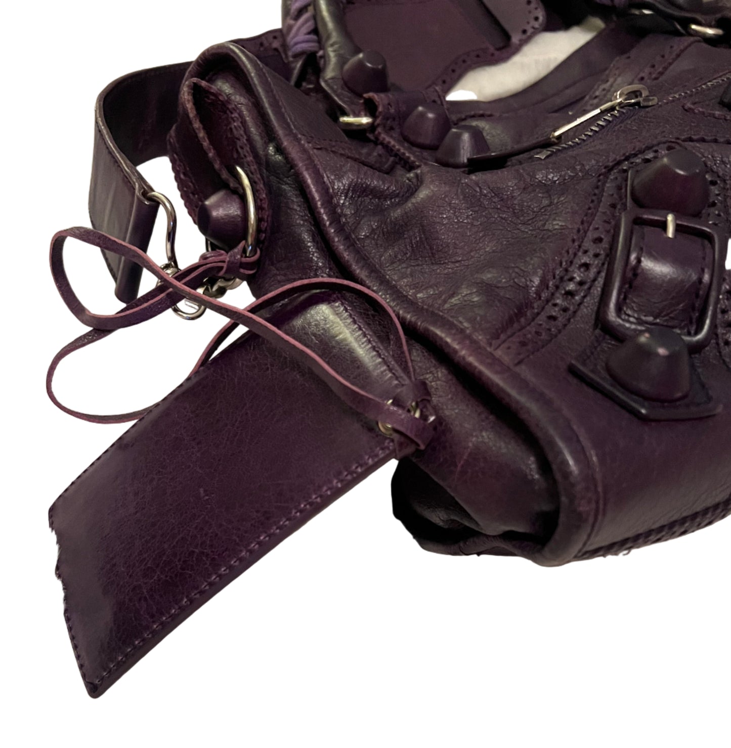 Balenciaga Dark Purple City Bag