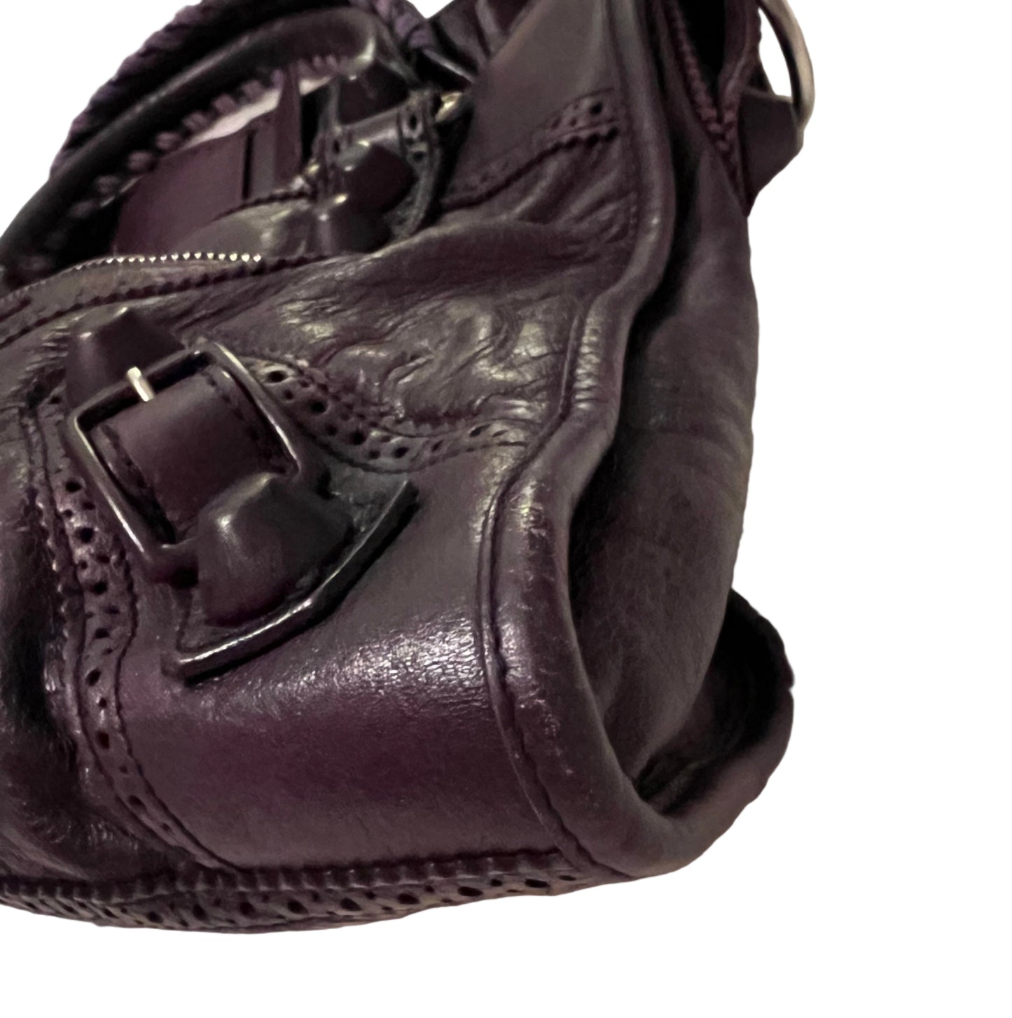 Balenciaga Dark Purple City Bag