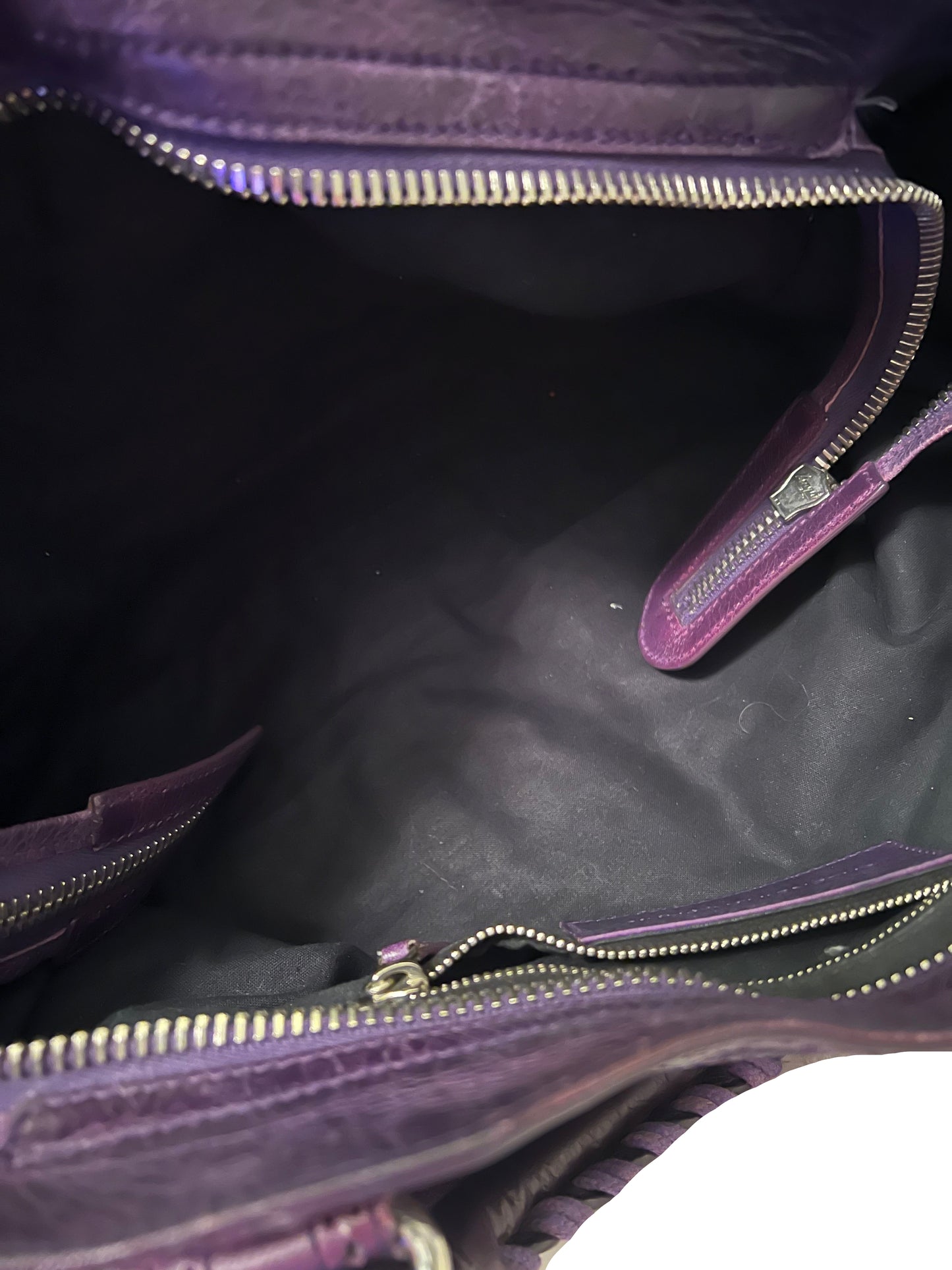 Balenciaga Dark Purple City Bag