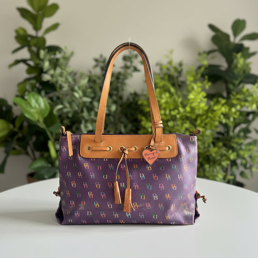 Dooney & Bourke Purple Multicolor Tote