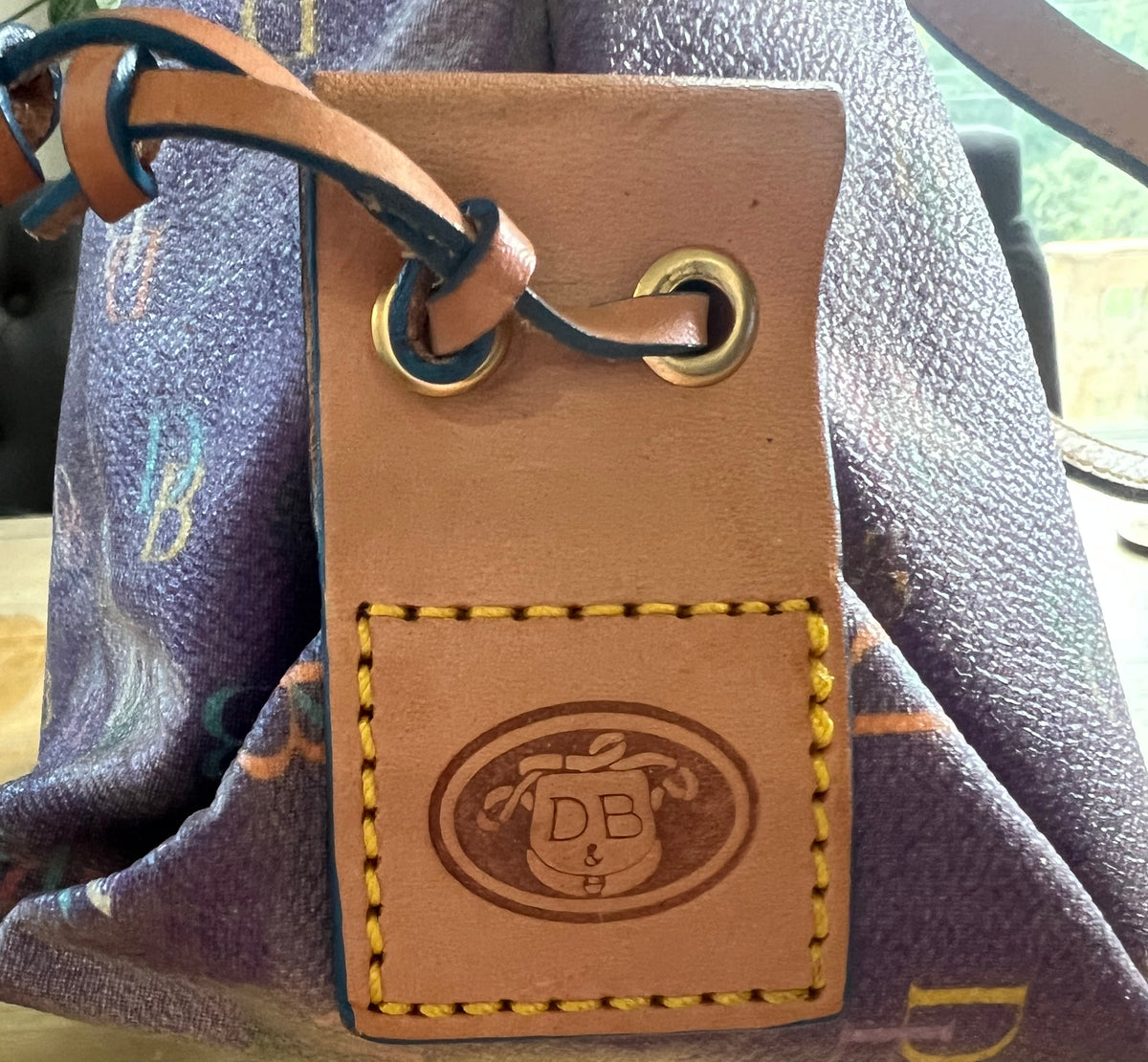 Dooney & Bourke Purple Multicolor Tote