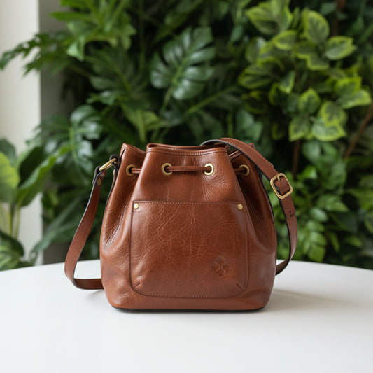 Patricia Nash Bellona Patchwork Leather Bucket