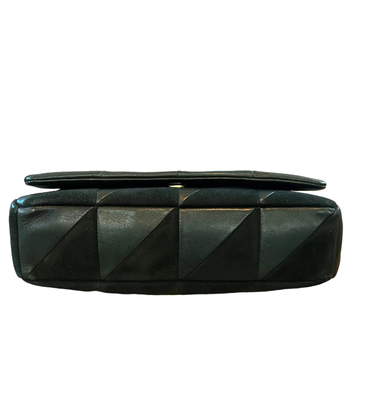 Saint Laurent Green Suede & Leather Jamie Bag Medium