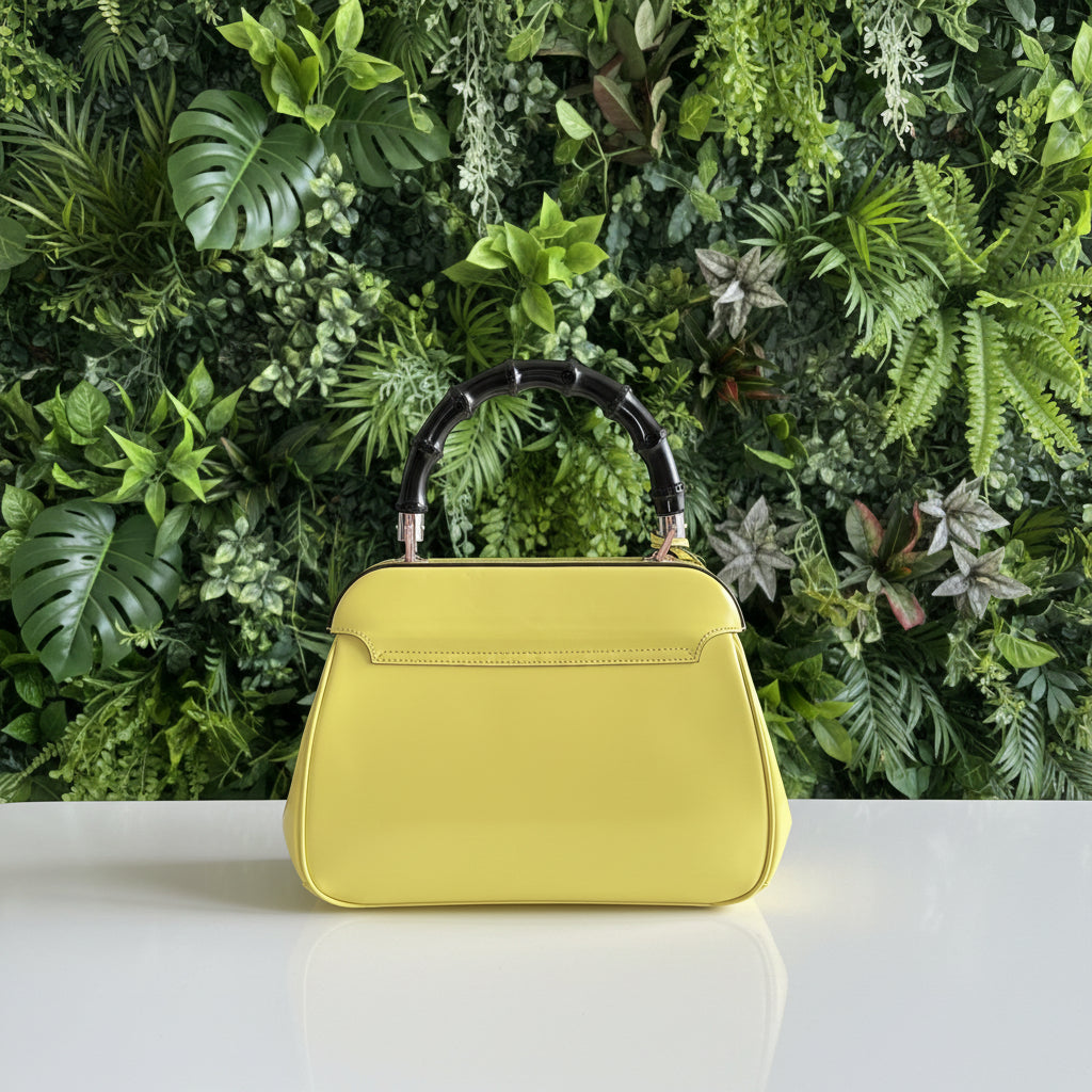 Gucci Yellow Lady Lock Bamboo