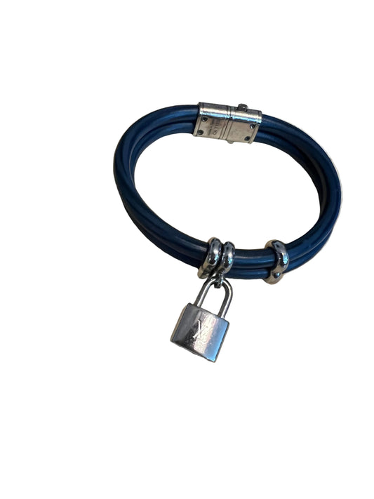Louis Vuitton Keep It Twice Leather Lock Bracelet