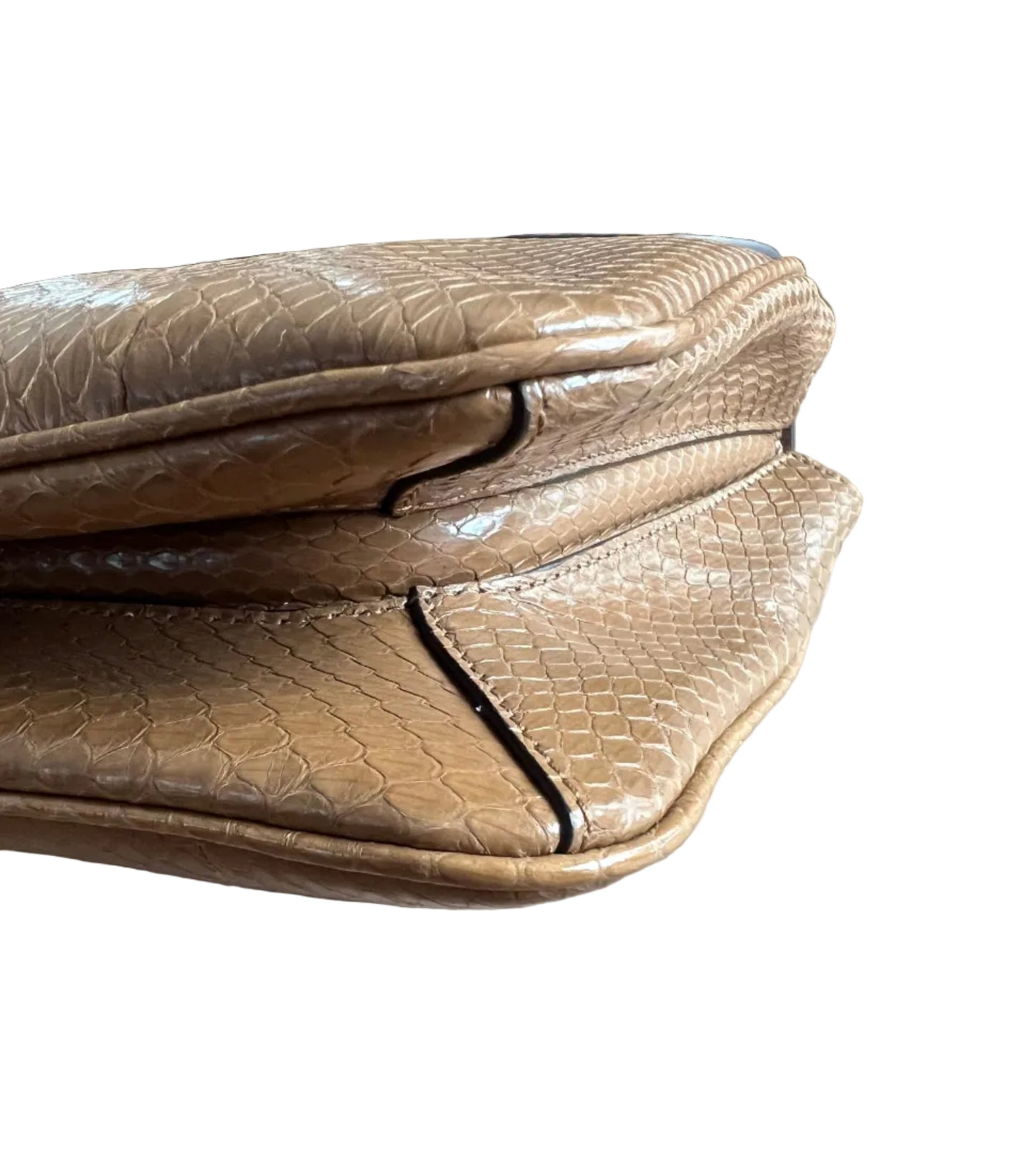 Gucci Snakeskin Rajah Medium Shoulder Bag