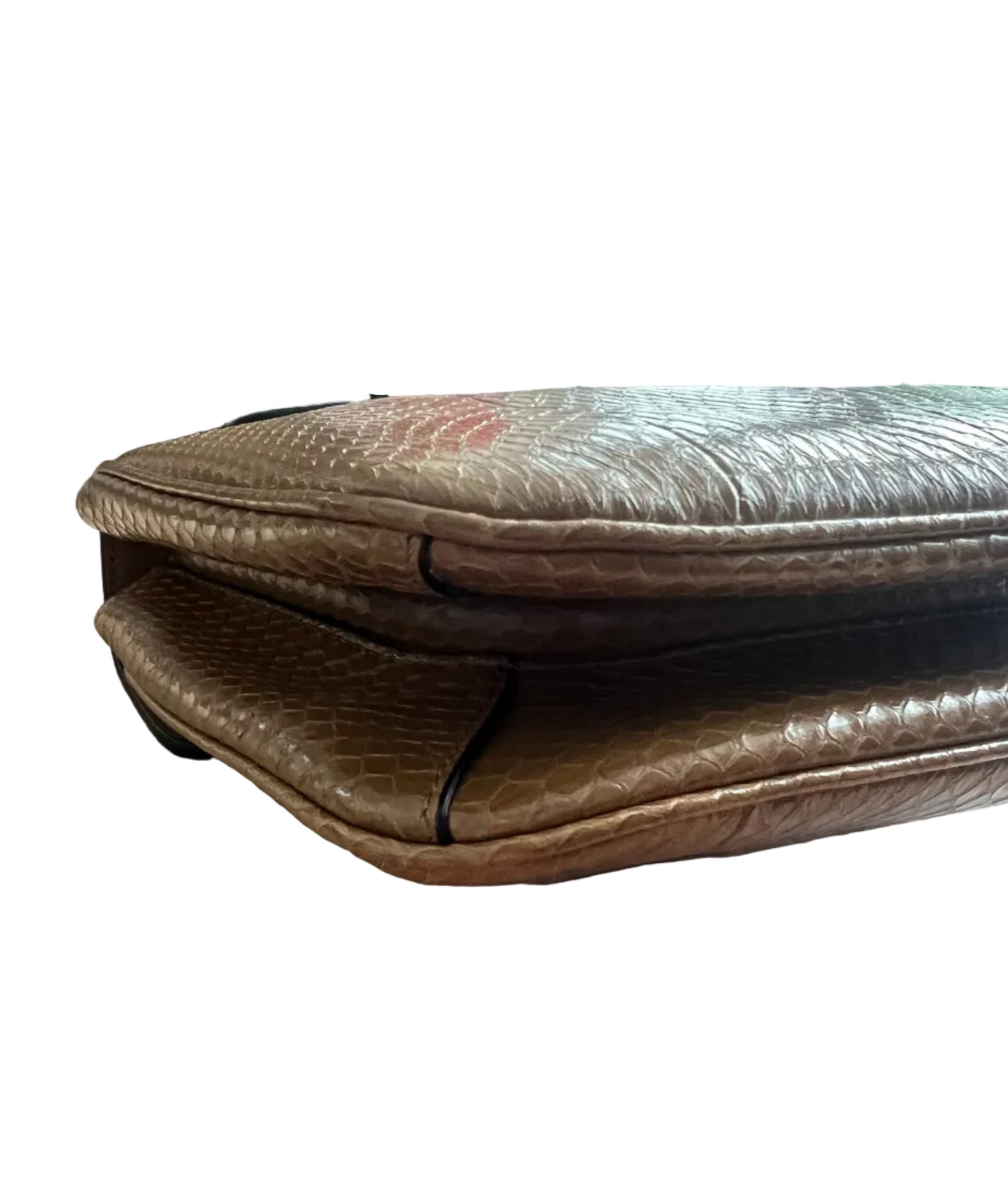 Gucci Snakeskin Rajah Medium Shoulder Bag