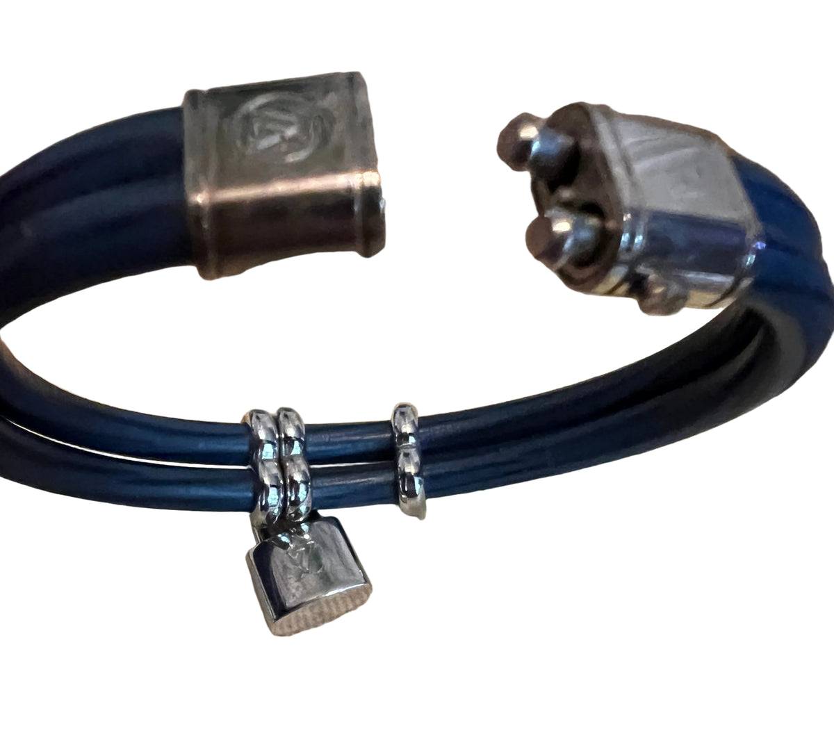 Louis Vuitton Keep It Twice Leather Lock Bracelet
