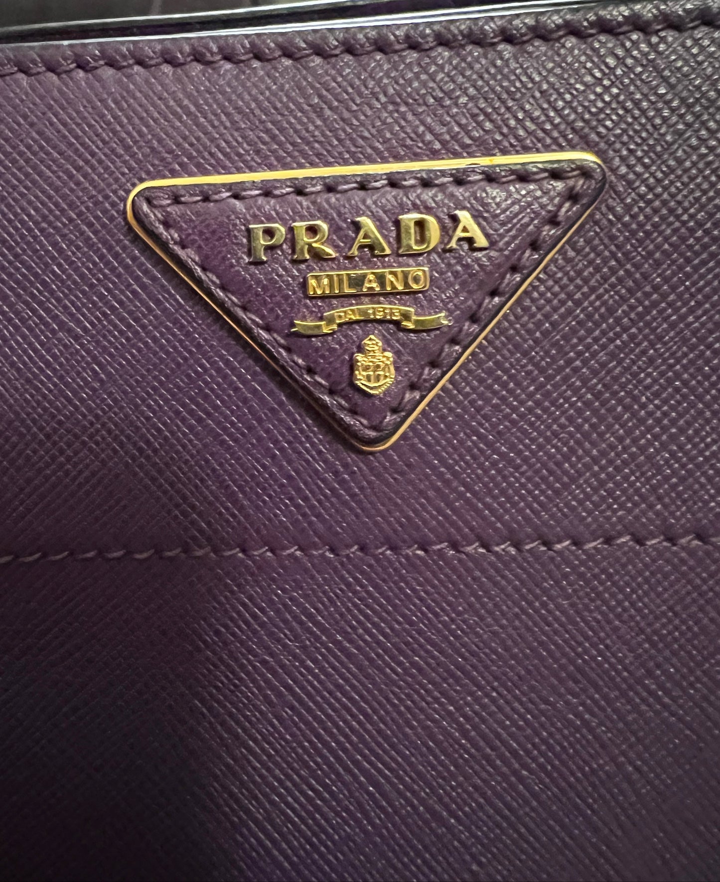 Prada Soft Saffiano Leather Triple Compartment Tote