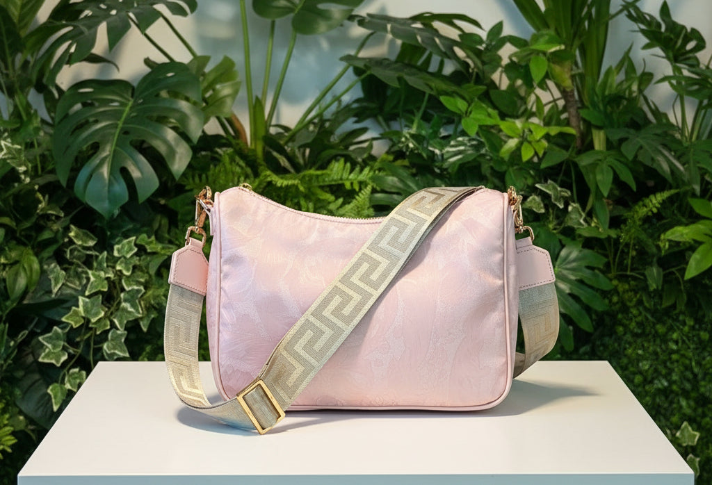 Versace Pink Nylon Crossbody