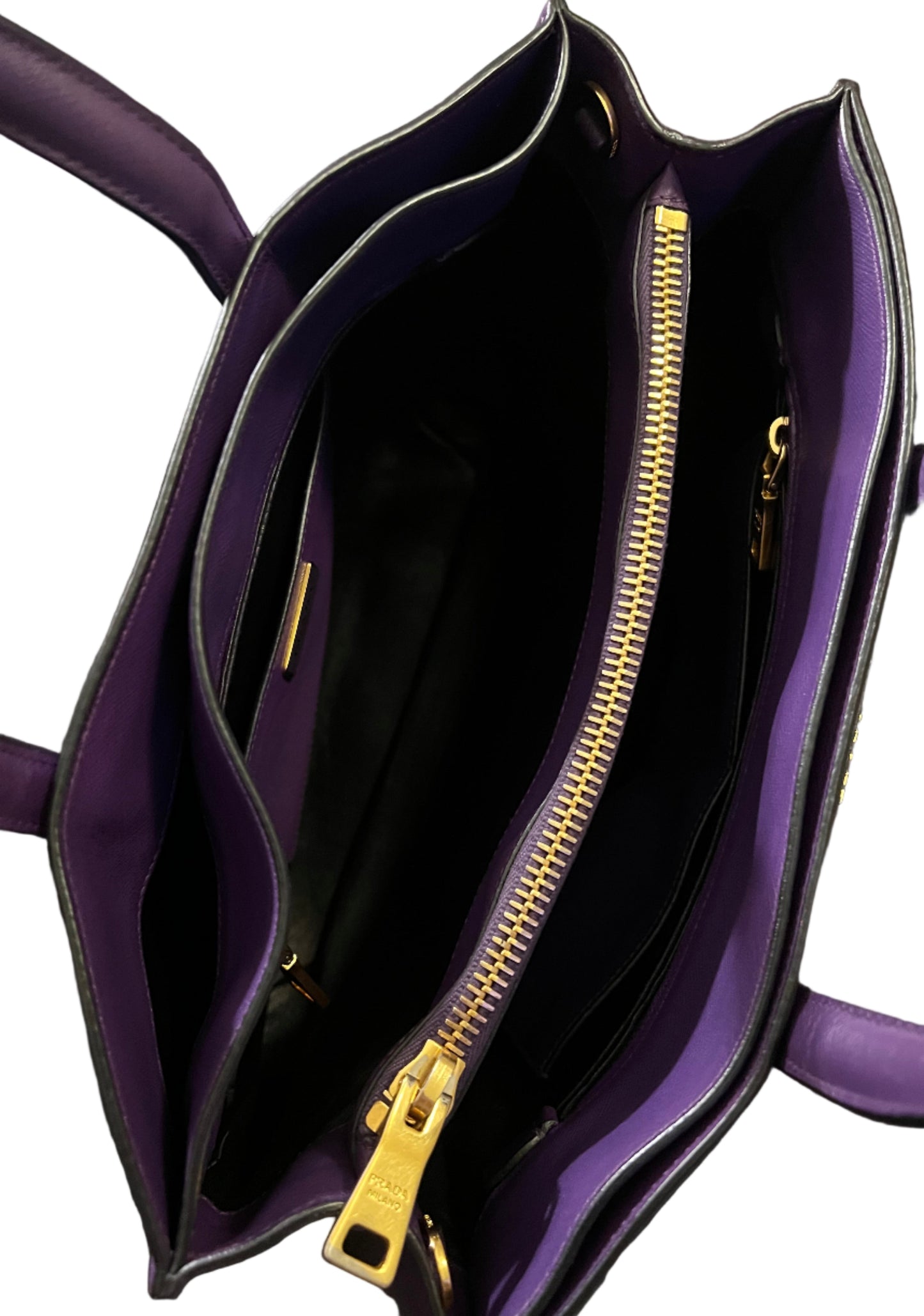 Prada Soft Saffiano Leather Triple Compartment Tote