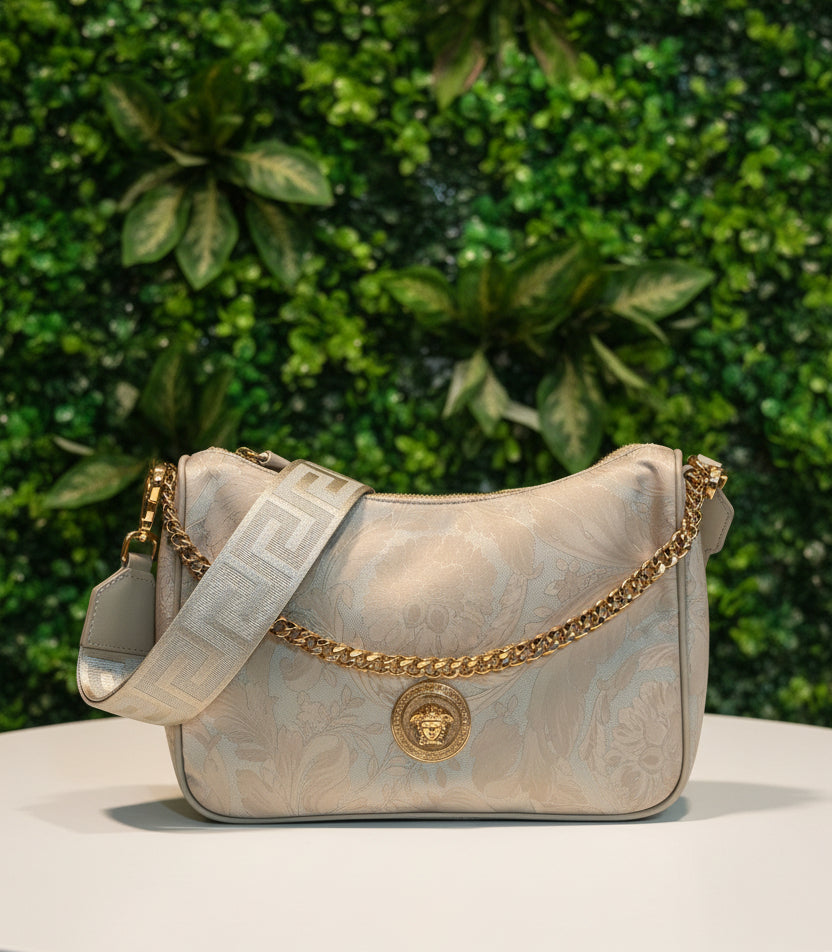 Versace Beige Nylon Crossbody