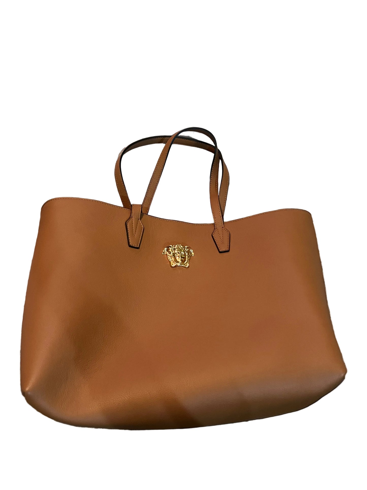 Versace Brown Medusa Tote w/ Pochette