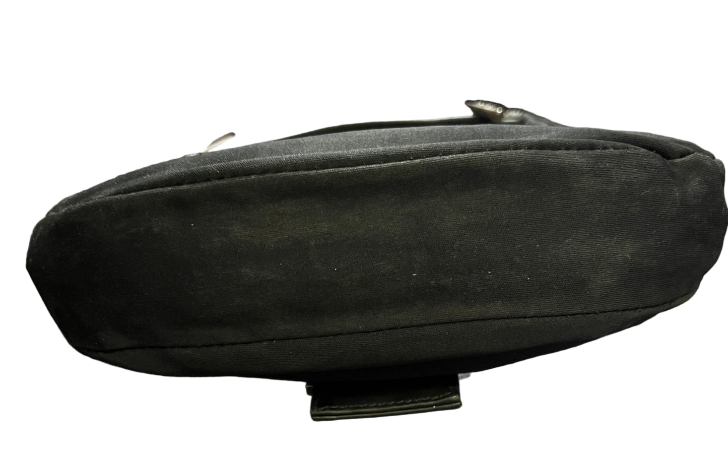 Fendi Black Neoprene Half Moon Shoulder Bag