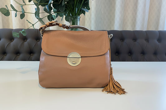 Prada Nude Pink Tassel Shoulder Bag