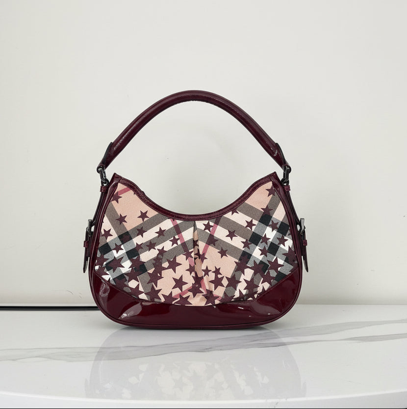 Burberry Leather Nova Check Star Shoulder Bag - CSB