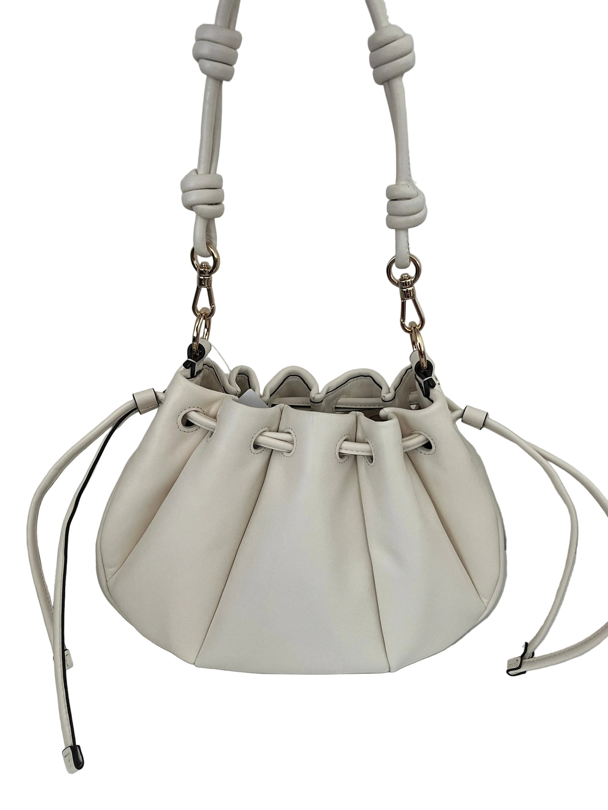 Kate Spade Ivory Leather Pinch Bag