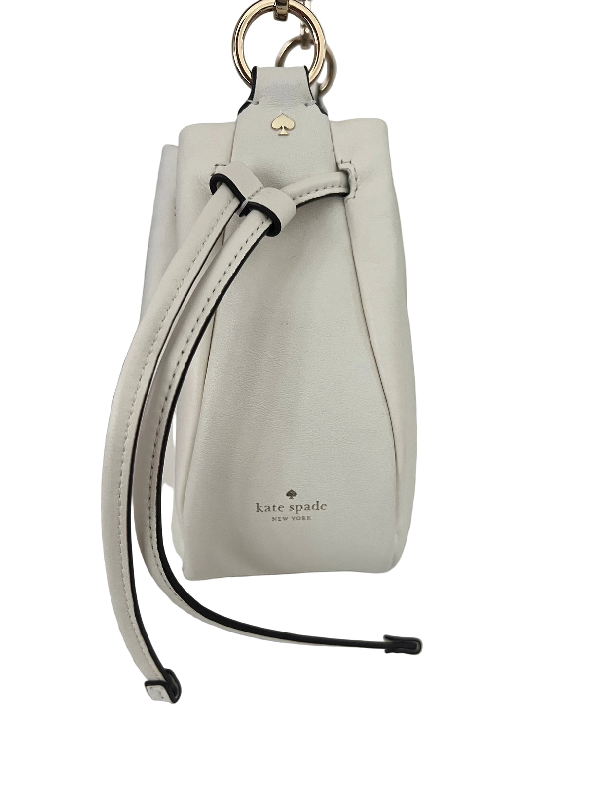 Kate Spade Ivory Leather Pinch Bag