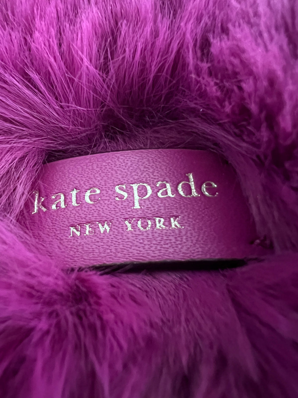 Kate Spade Furry Monster Coin Pouch/Bag Charm