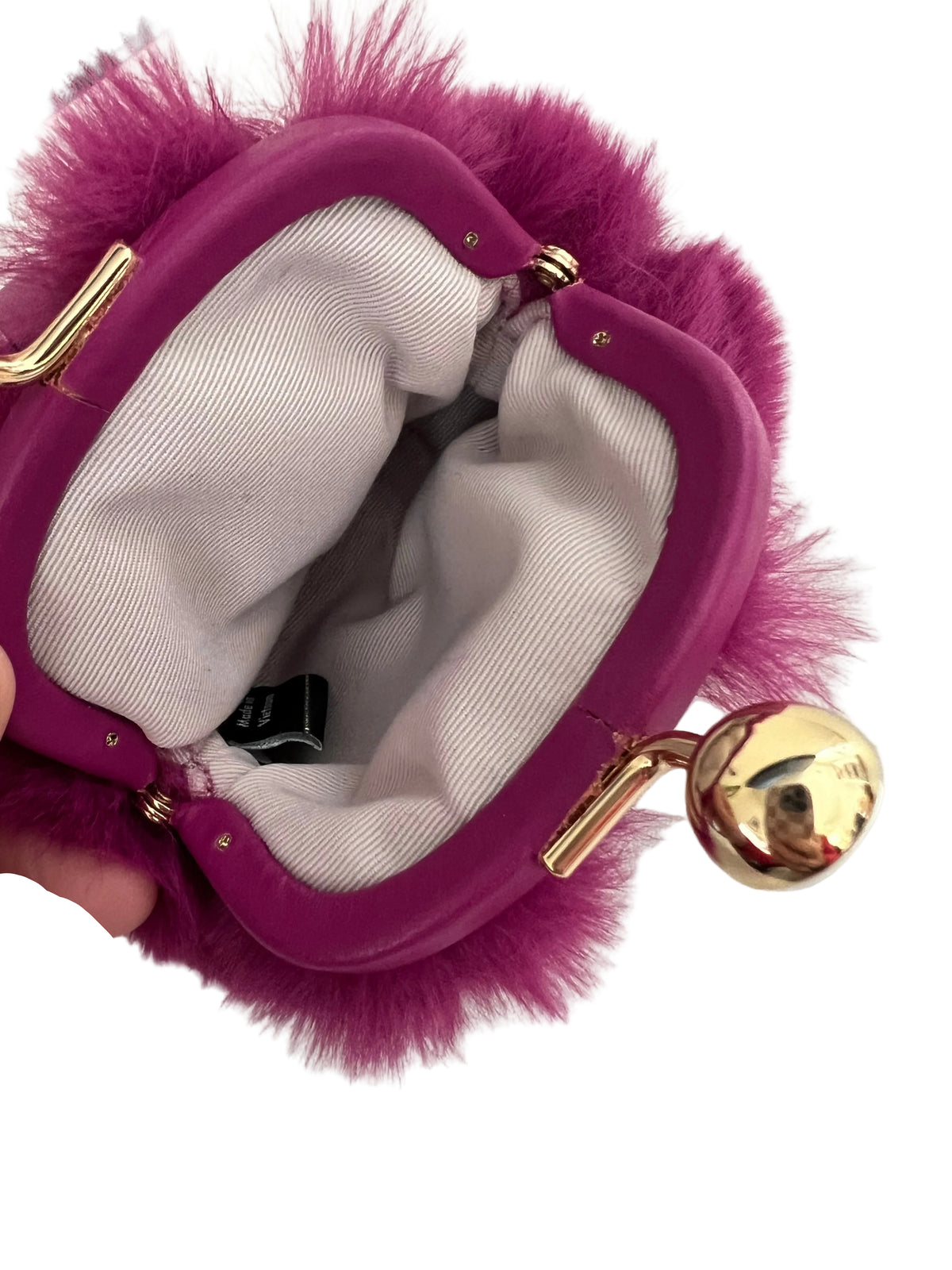 Kate Spade Furry Monster Coin Pouch/Bag Charm