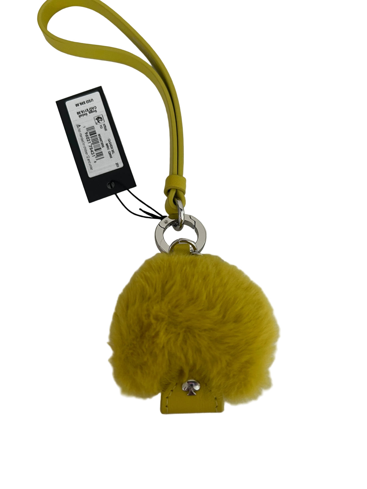 Kate Spade Mini Furry Spade Monster Bag Charm