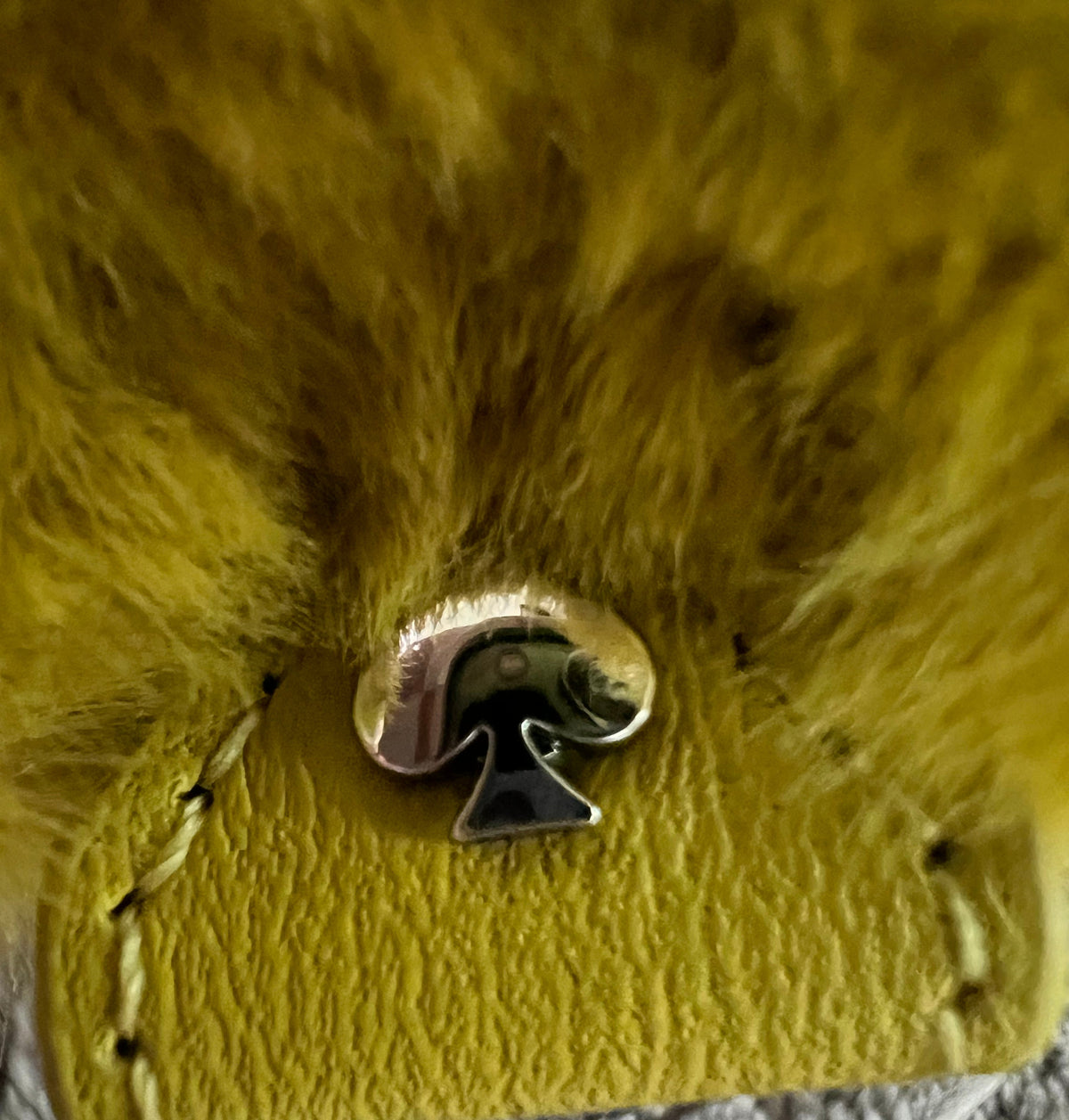Kate Spade Mini Furry Spade Monster Bag Charm