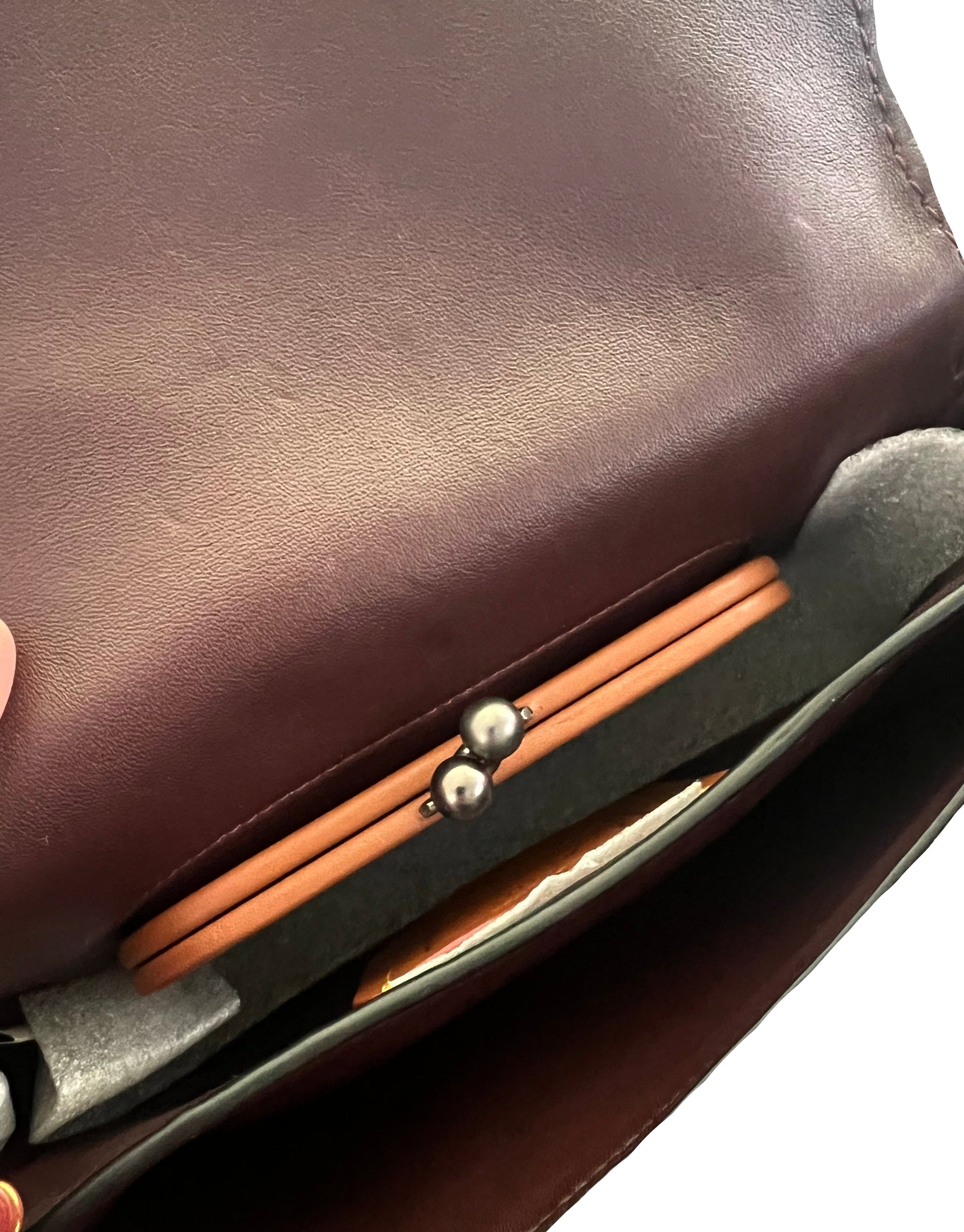 Coach Leather Colorblock Purple Dkny - Rare