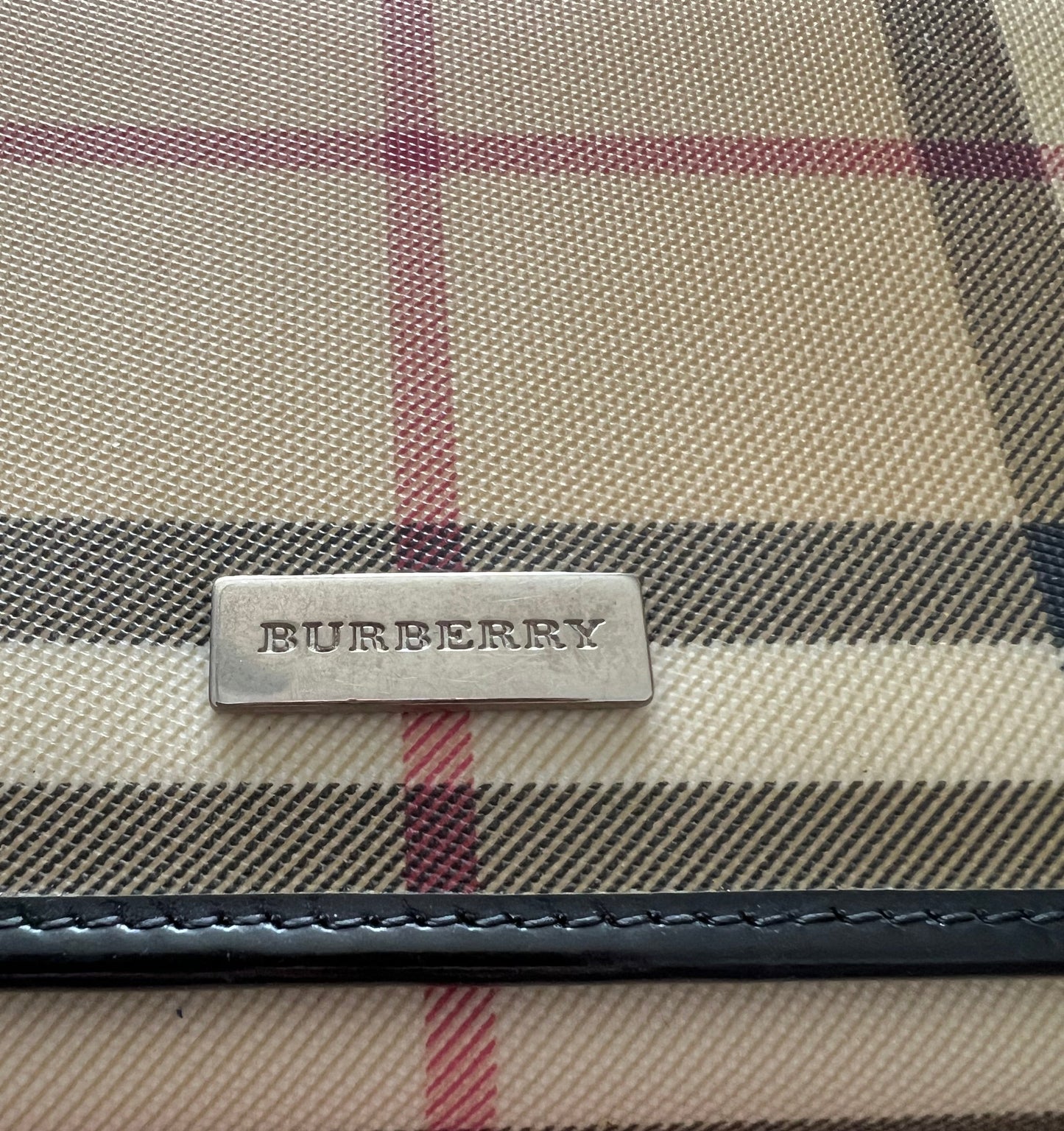 Burberry Nova Check Coated Canvas Wallet