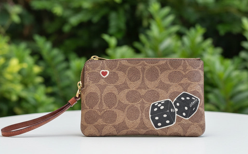 Coach Rexy Sticker Wristlet - New