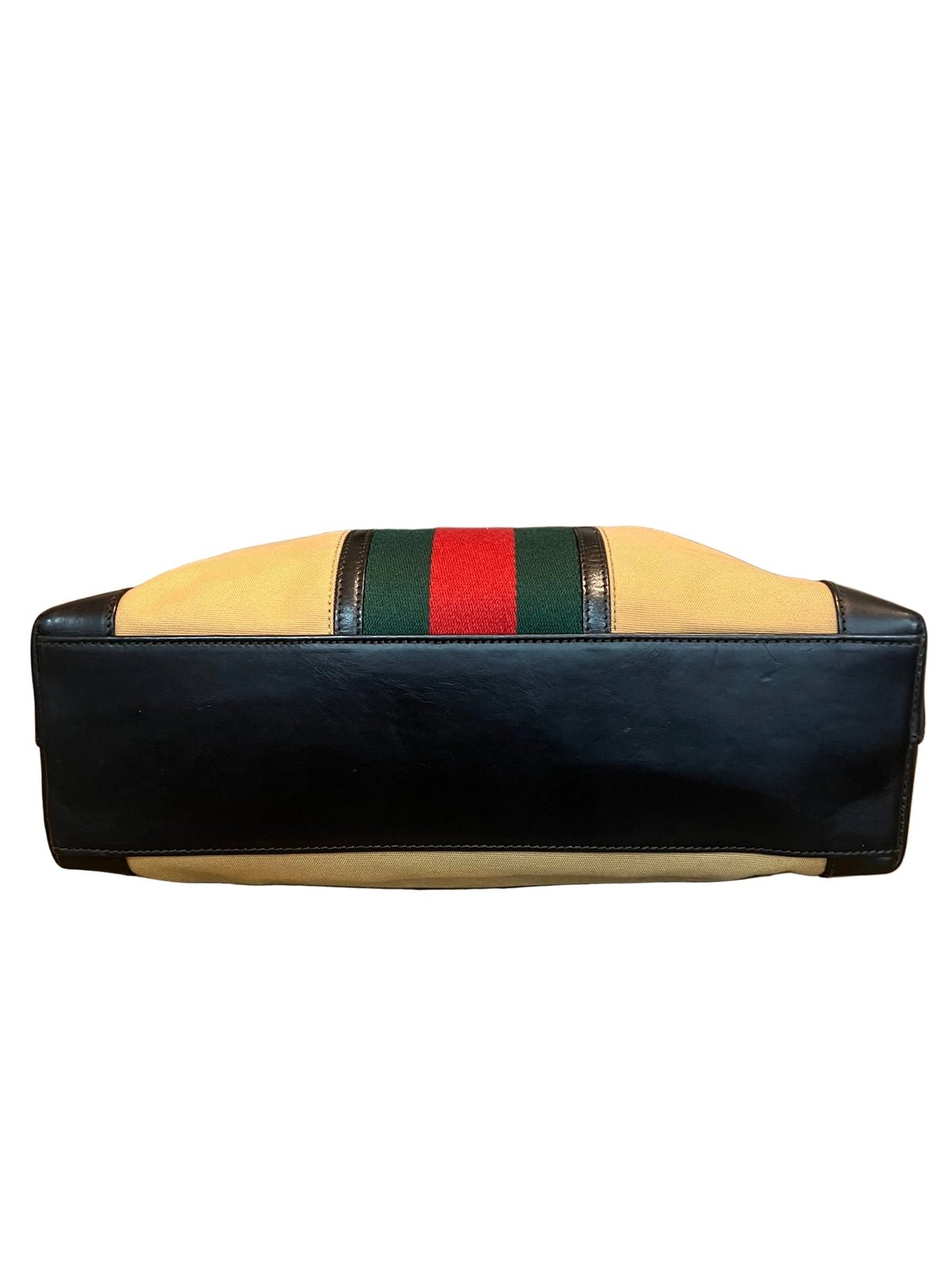Gucci Canvas & Leather Vintage Web Tote