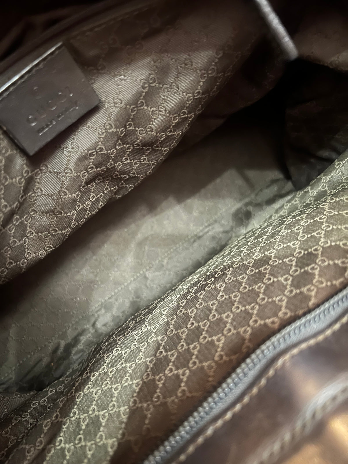 Gucci Canvas & Leather Vintage Web Tote