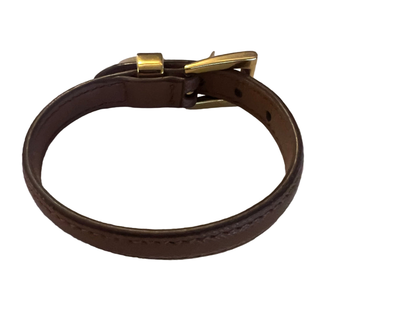 Prada Leather Buckle Bracelet