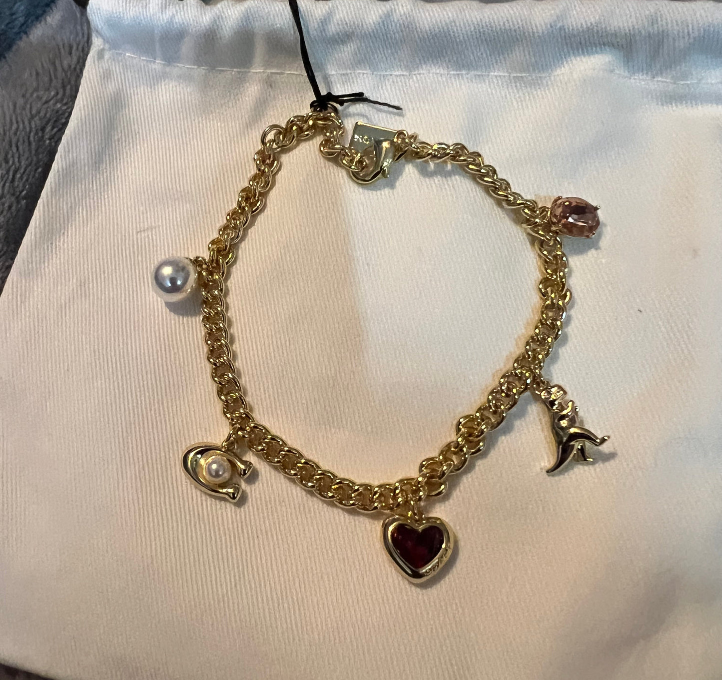 Gold Charm Bracelet