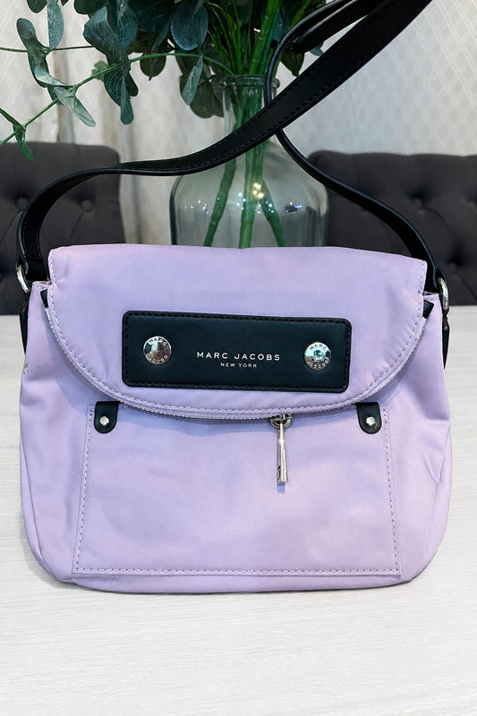 Marc Jacobs Purple Nylon Messenger Crossbody