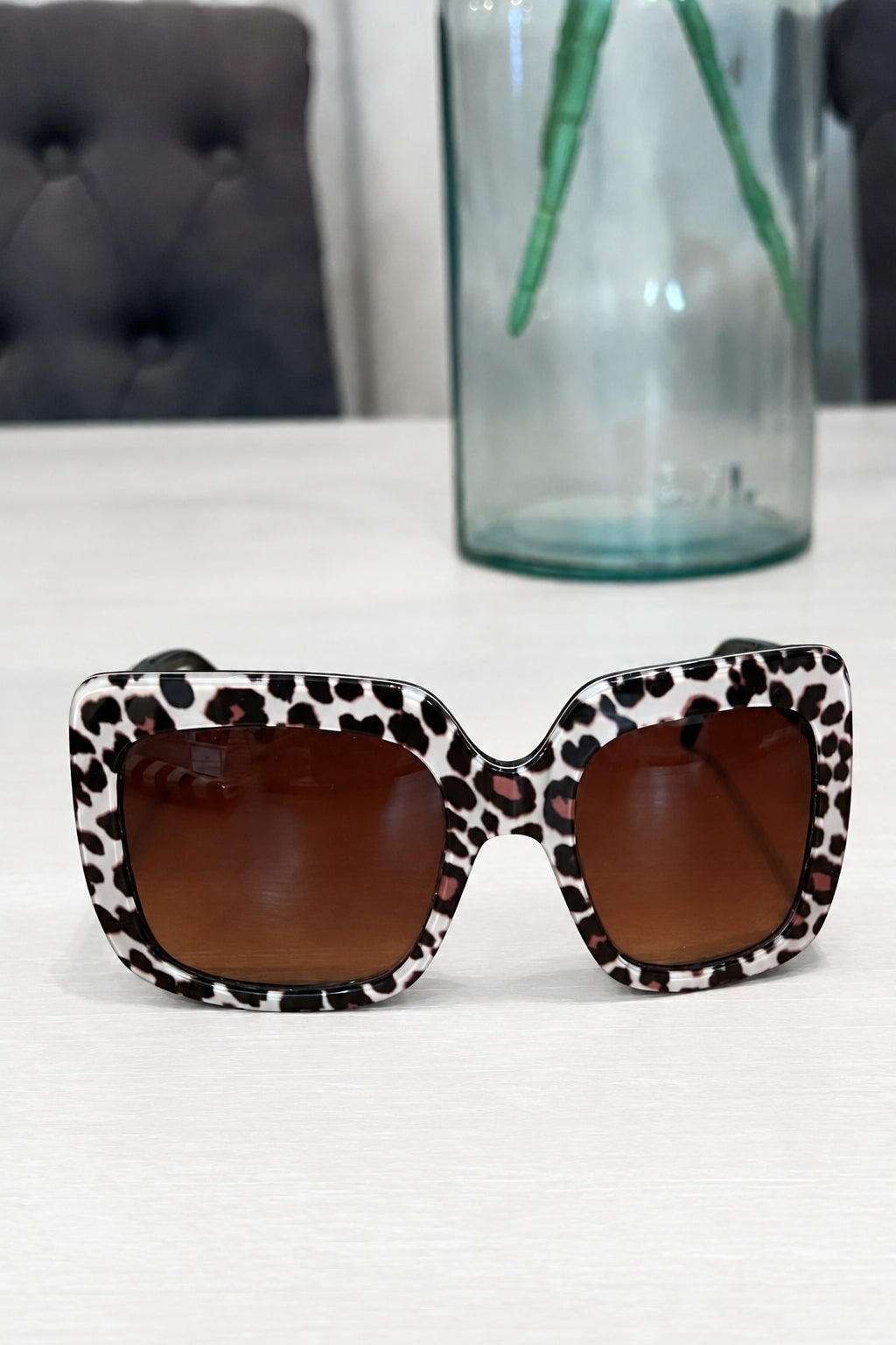 Betsy Johnson Bed of Roses Leopard Sunglasses