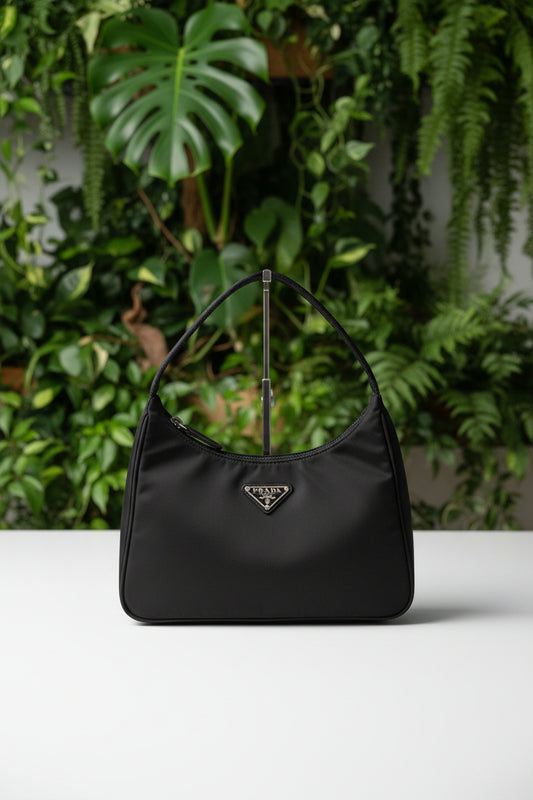 Prada Black Nylon Pochette
