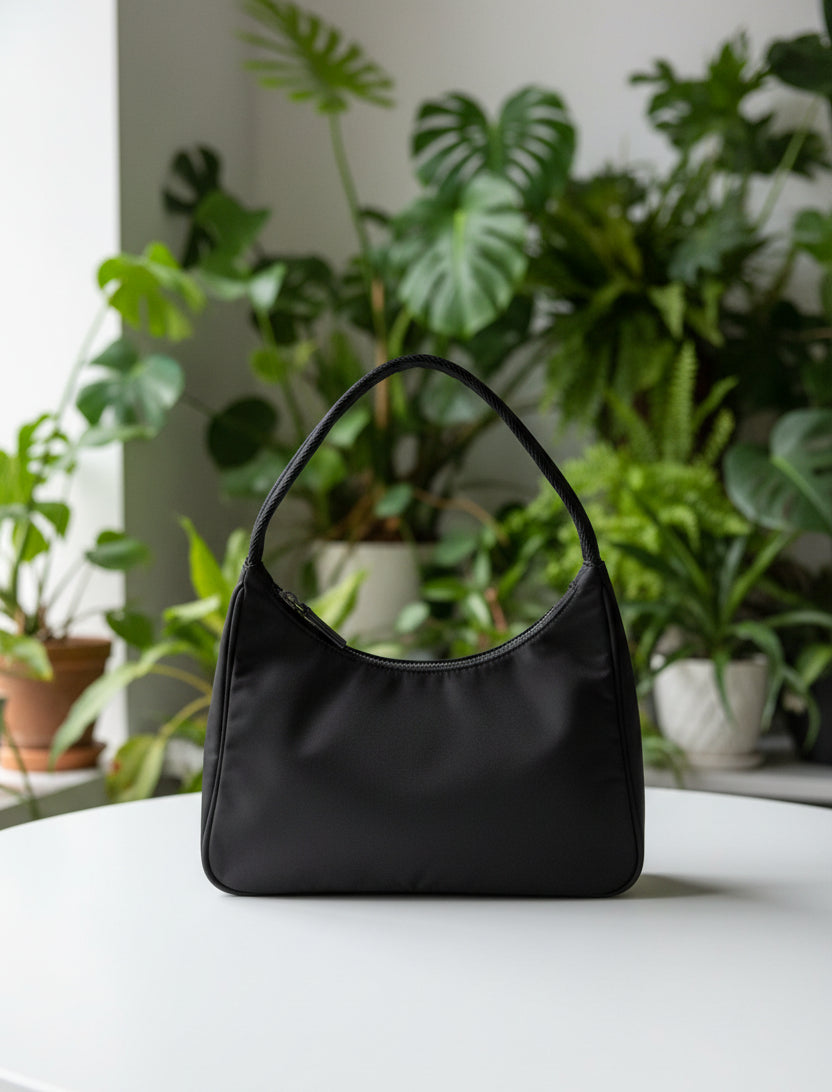 Prada Black Nylon Pochette