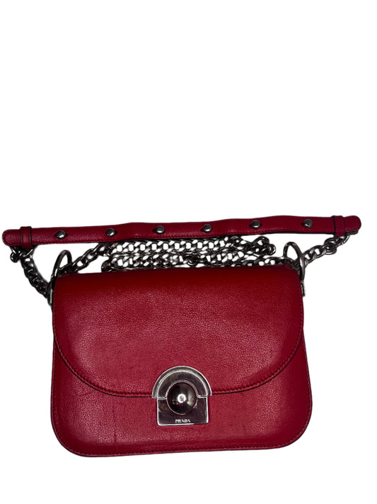 Prada Glace Calfskin Arcade Crossbody