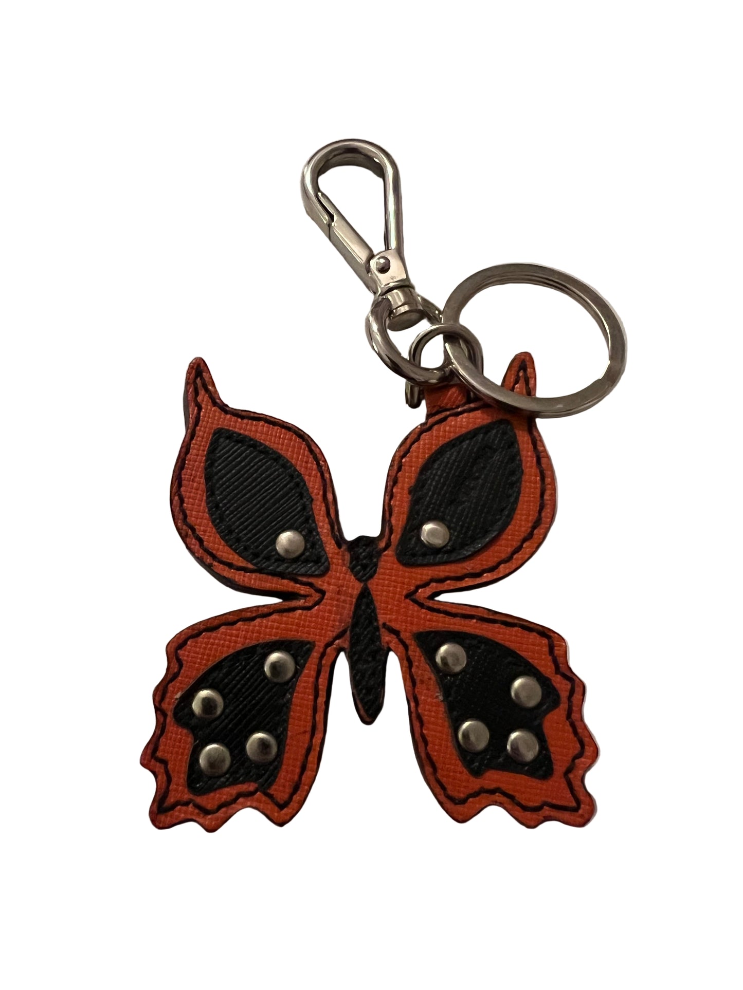 Prada Leather Butterfly Bag Charm