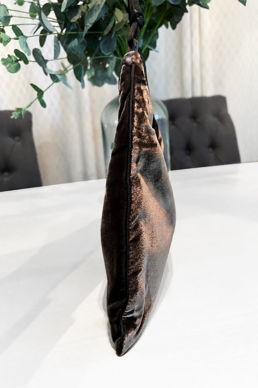 Prada Brown Velvet Mini Bag